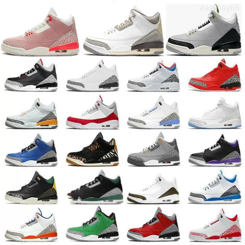 

US14 15 16 OG Jumpman 3 Men 3s Women Basketball Shoes Fur Shady Muslin Oreo White Cement Black Cat Cardinal Red Racer True Blue Varsity Royal Neapolitan, 19#