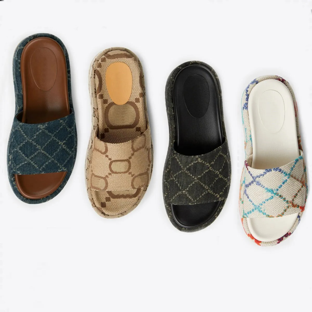 2023 Designer Slides Slippers Platform Sandals Slipper Fashion Embroidered Canvas Girls 60Mm Canvas Covered Slip On With Box And Dust Bags Eur 35-42, #1
2023 Designer Slides Slippers Platform Sandals Slipper Fashion Embroidered Canvas Girls 60Mm Canvas Covered Slip On With Box And Dust Bags Eur 35-42, #1