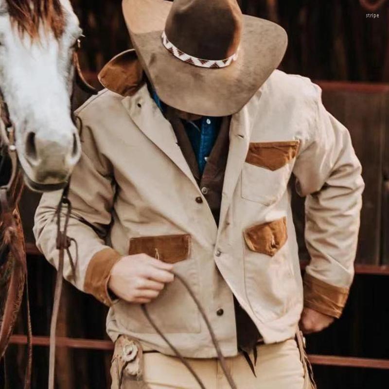 Men' Jackets 2023 Spring Mens Clothes Fashion Mutil Pockets Patchwork Vintage Men Leisure Loose Long Sleeve Button-down Lapel Coats, 01 khaki
Men' Jackets 2023 Spring Mens Clothes Fashion Mutil Pockets Patchwork Vintage Men Leisure Loose Long Sleeve Button-down Lapel Coats, 01 khaki