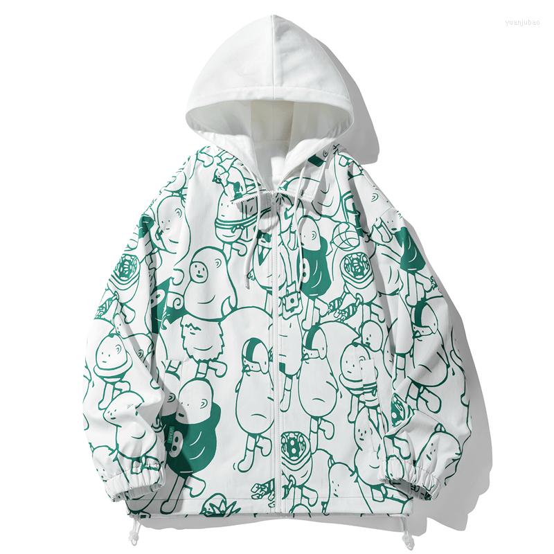 Men's Jackets Men's Spring Fake Two Pieces Graffiti Print Hooded Anime Coat Casual Korean Fashion Harajuku Version Zipper Streetwear, Black white
Men's Jackets Men's Spring Fake Two Pieces Graffiti Print Hooded Anime Coat Casual Korean Fashion Harajuku Version Zipper Streetwear, Black white