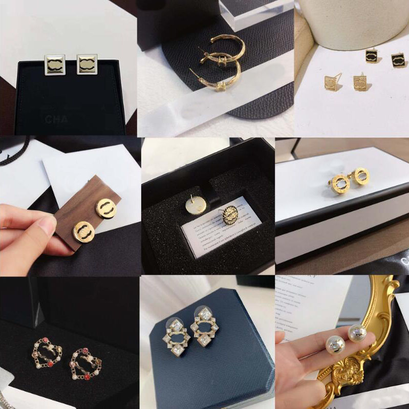 20style 18K Gold Plated Fashion Desinger Letter Stud Stainless Steel Earrings Dangle Drop Crystal Rhinestone Wedding Party Jewelry Accessories 
20style 18K Gold Plated Fashion Desinger Letter Stud Stainless Steel Earrings Dangle Drop Crystal Rhinestone Wedding Party Jewelry Accessories