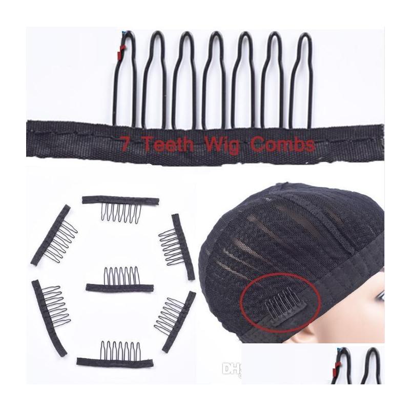 Hair Extension Clips 7 Theeth Stainless Steel Wig Combs For Caps Extensions Strong Black Lace Comb Drop Delivery Products Accessories Dhyrc
Hair Extension Clips 7 Theeth Stainless Steel Wig Combs For Caps Extensions Strong Black Lace Comb Drop Delivery Products Accessories Dhyrc