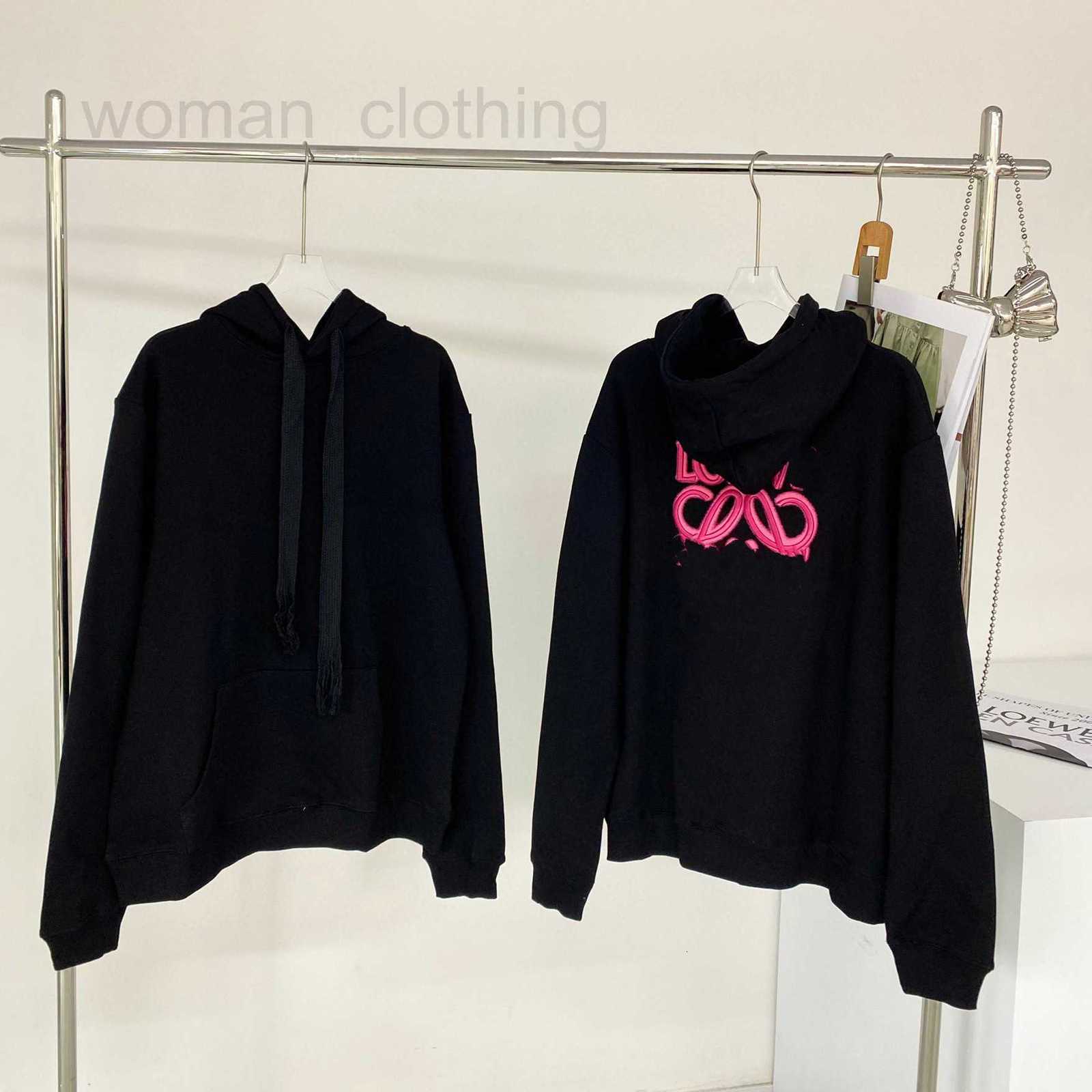 designer Women' Hoodies Sweatshirts The correct version early autumn fluorescent powder black couple Hoodie loose casual top VNL0 
designer Women' Hoodies Sweatshirts The correct version early autumn fluorescent powder black couple Hoodie loose casual top VNL0