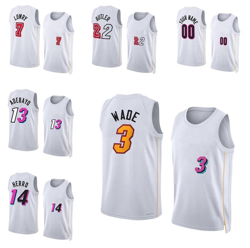 Dwyane Wade Basketball Jersey Jimmy Butler #22 Tyler Herro #14 Bam Adebayo #13 Kyle Lowry #7 Kevin Love S-XXL 2022-23 season white men women youth city jerseys, With logo
Dwyane Wade Basketball Jersey Jimmy Butler #22 Tyler Herro #14 Bam Adebayo #13 Kyle Lowry #7 Kevin Love S-XXL 2022-23 season white men women youth city jerseys, With logo