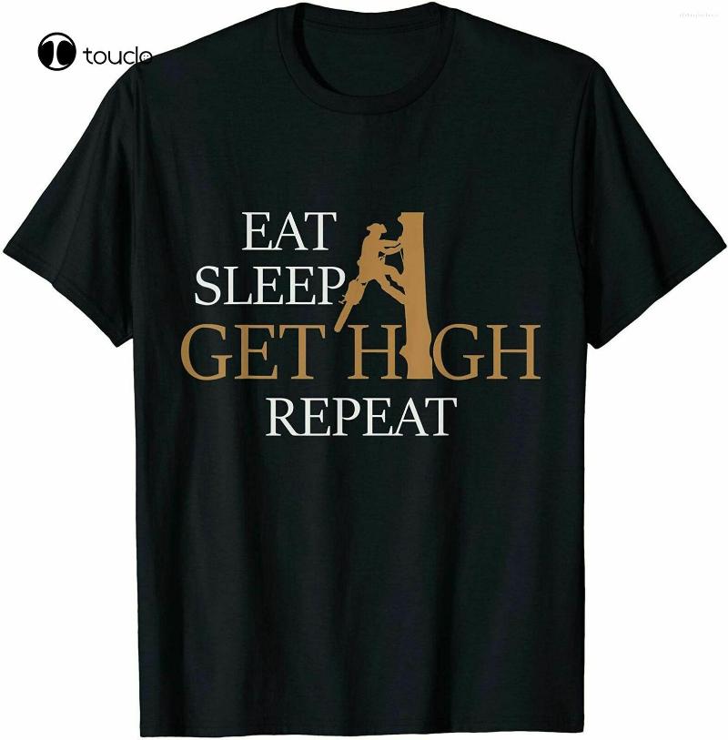 Men' T Shirts Funny Arborist Shirt- Eat Sleep Get High Repeat T-Shirts Cotton, Black
Men' T Shirts Funny Arborist Shirt- Eat Sleep Get High Repeat T-Shirts Cotton, Black