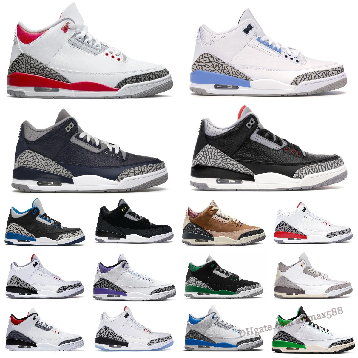 With Box Retro 3 Jumpman 3s Basketball Shoes Cardinal Red Dark Iris Muslin Racer Blue Pine Green Cool Grey Fragment UNC laser Orange Georgetown Men Women Trainers, Bubble column
With Box Retro 3 Jumpman 3s Basketball Shoes Cardinal Red Dark Iris Muslin Racer Blue Pine Green Cool Grey Fragment UNC laser Orange Georgetown Men Women Trainers, Bubble column