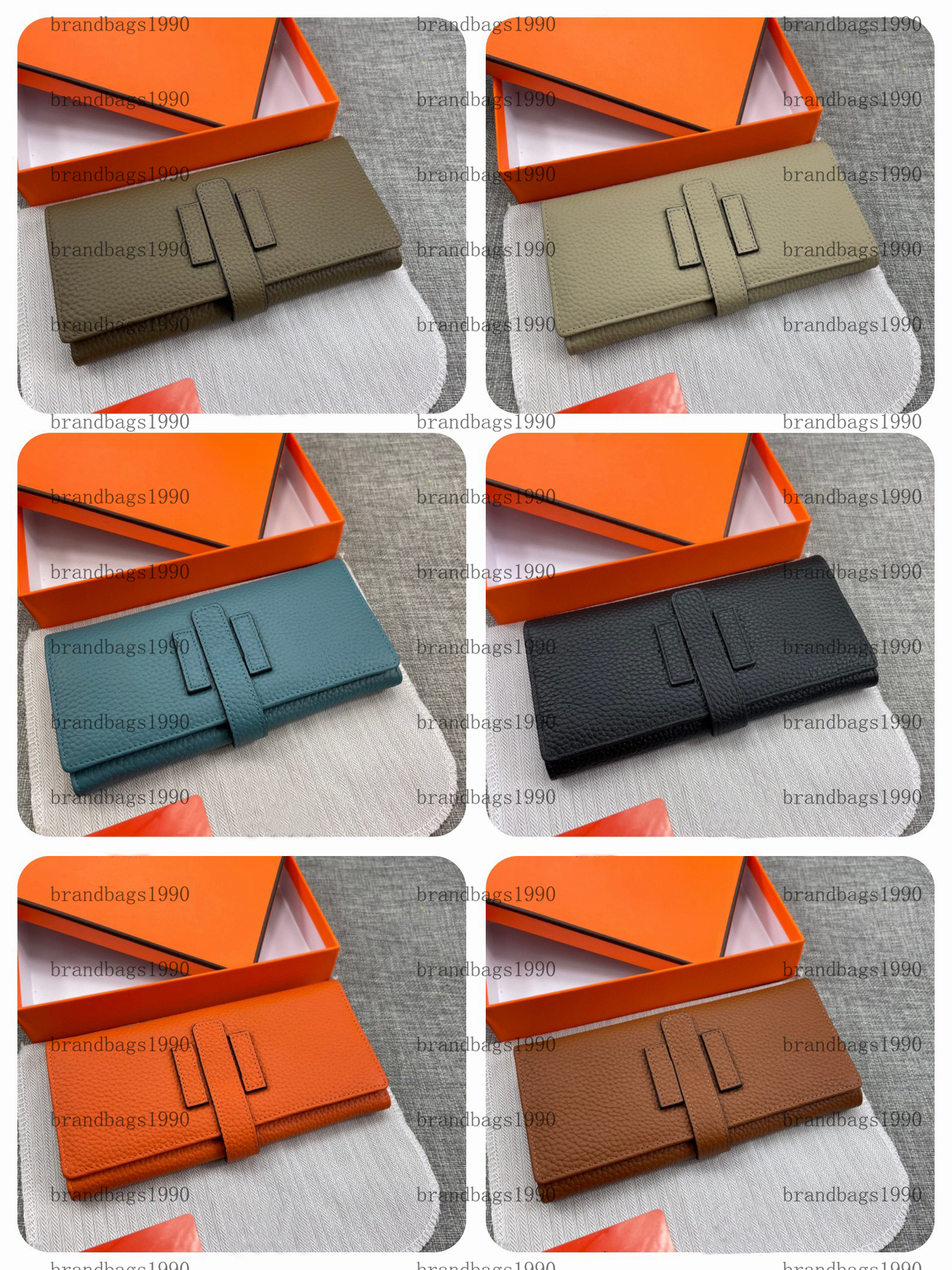 Designer Long Wallets Togo Whole Genuine Leather Card holders Purse Bags fashion Cowskin wallet For lady woman Come With Box Serial Number