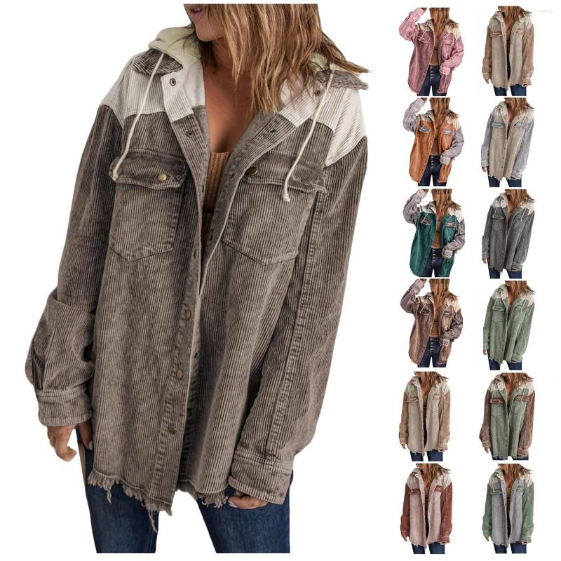 Women' Jackets Fashion Corduroy Shawl Jacket Women' Autumn Korean Simple Hooded Long Sleeve Solid High Quality Outwear, Gray
Women' Jackets Fashion Corduroy Shawl Jacket Women' Autumn Korean Simple Hooded Long Sleeve Solid High Quality Outwear, Gray