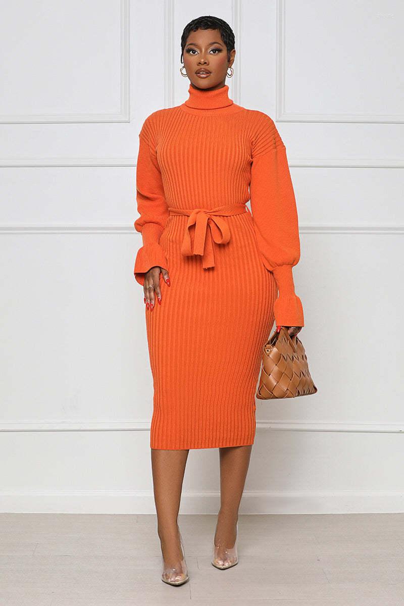 Casual Dresses Autumn And Winter Fashion Sweater Dress Women' Knitted Solid High Neck Long Sleeve Belt Elegant Slim Women, Green
Casual Dresses Autumn And Winter Fashion Sweater Dress Women' Knitted Solid High Neck Long Sleeve Belt Elegant Slim Women, Green