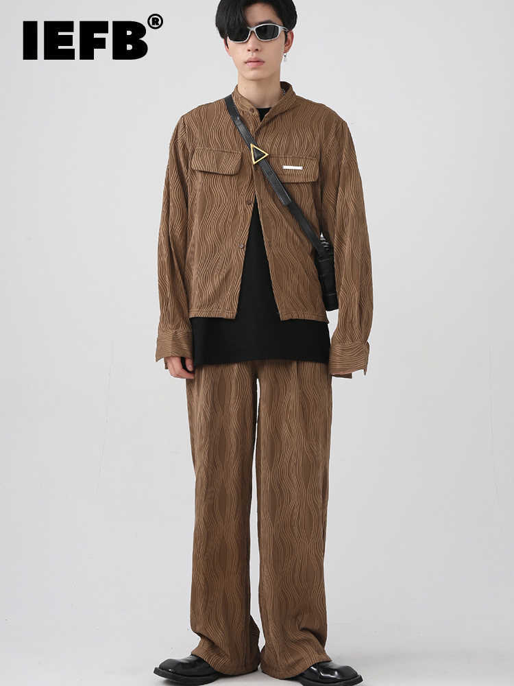 Men's Tracksuits IEFB Men's Sets Pleated Wear Autumn New Simple Fashionable Korean Solid Color Long Sleeve Male Coat Casual Pants A L230220, Khaki top
Men's Tracksuits IEFB Men's Sets Pleated Wear Autumn New Simple Fashionable Korean Solid Color Long Sleeve Male Coat Casual Pants A L230220, Khaki top