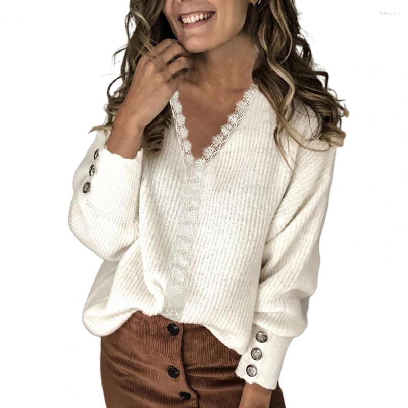Women's Polos Women Sweater Lace Patchwork V Neck Autumn Winter Long Sleeve Knitted Pullover Top Streetwear 2023 Fashion Female Clothes, Yellow
Women's Polos Women Sweater Lace Patchwork V Neck Autumn Winter Long Sleeve Knitted Pullover Top Streetwear 2023 Fashion Female Clothes, Yellow