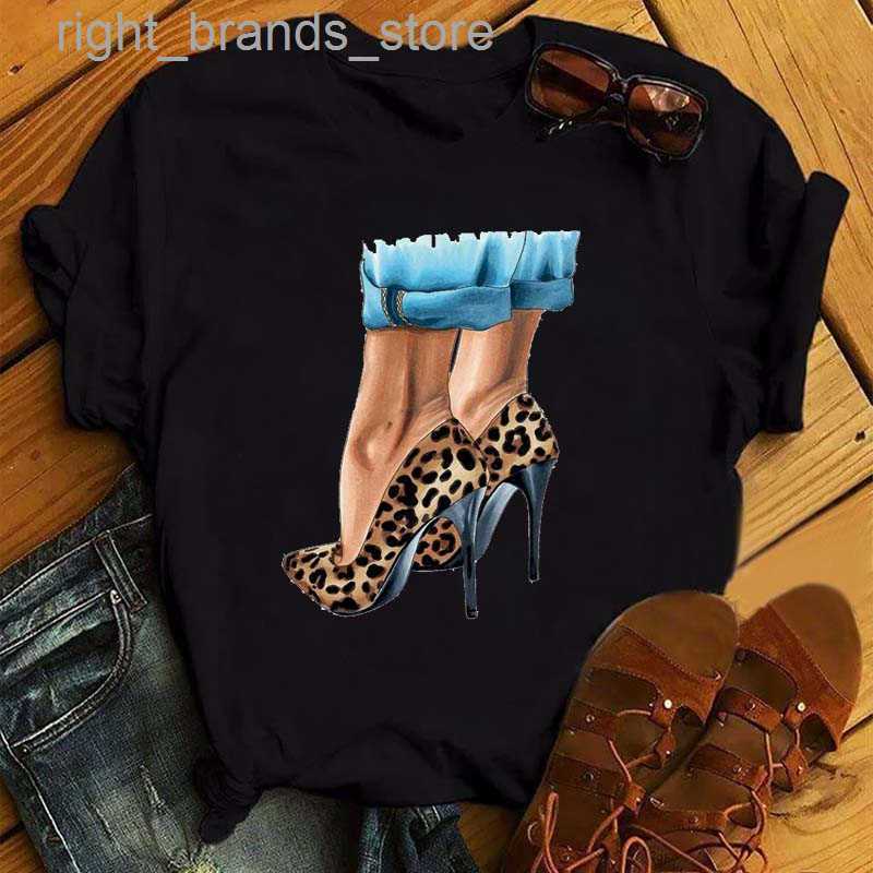 Women' T-Shirt ZOGANKIN Womens Black T-Shirt Summer New Fashion Leopard High Heel Short Sleeve Print Clothes Ladies Graphic Tops Female Clothes0220V23, 26753-white
Women' T-Shirt ZOGANKIN Womens Black T-Shirt Summer New Fashion Leopard High Heel Short Sleeve Print Clothes Ladies Graphic Tops Female Clothes0220V23, 26753-white