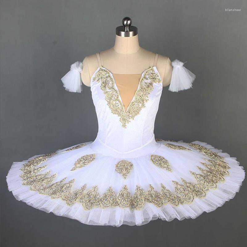 

Stage Wear White Ballet Tutus Dress Children Swan Lake Dancing Costumes Clothes Professional Girls Tutu Dance Outfit