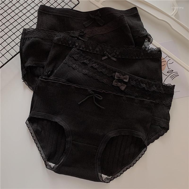 Women's Panties Black Cotton Underwear Women's Mid Waist Plus Size Sheath Simple Lace Pure Crotch Young Lady Briefs 5 Pieces, All black
Women's Panties Black Cotton Underwear Women's Mid Waist Plus Size Sheath Simple Lace Pure Crotch Young Lady Briefs 5 Pieces, All black