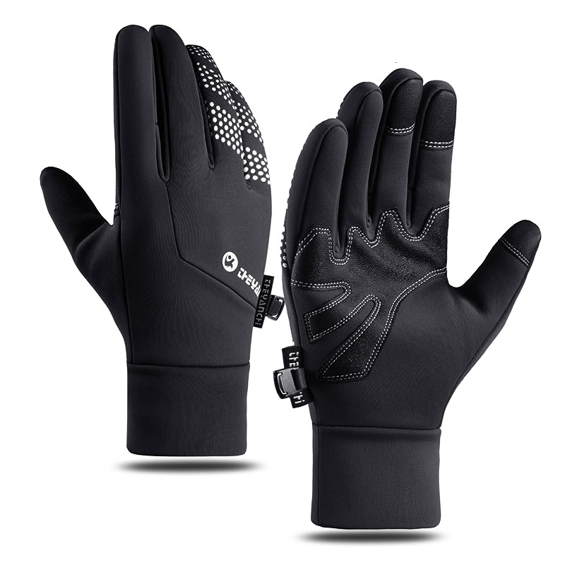 Cycling Gloves Winter Warm Gloves Waterproof Windproof Cold-proof Touch Screen Cycling Gloves Men Outdoor Running Skiing Bicycle Sports Gloves 230220