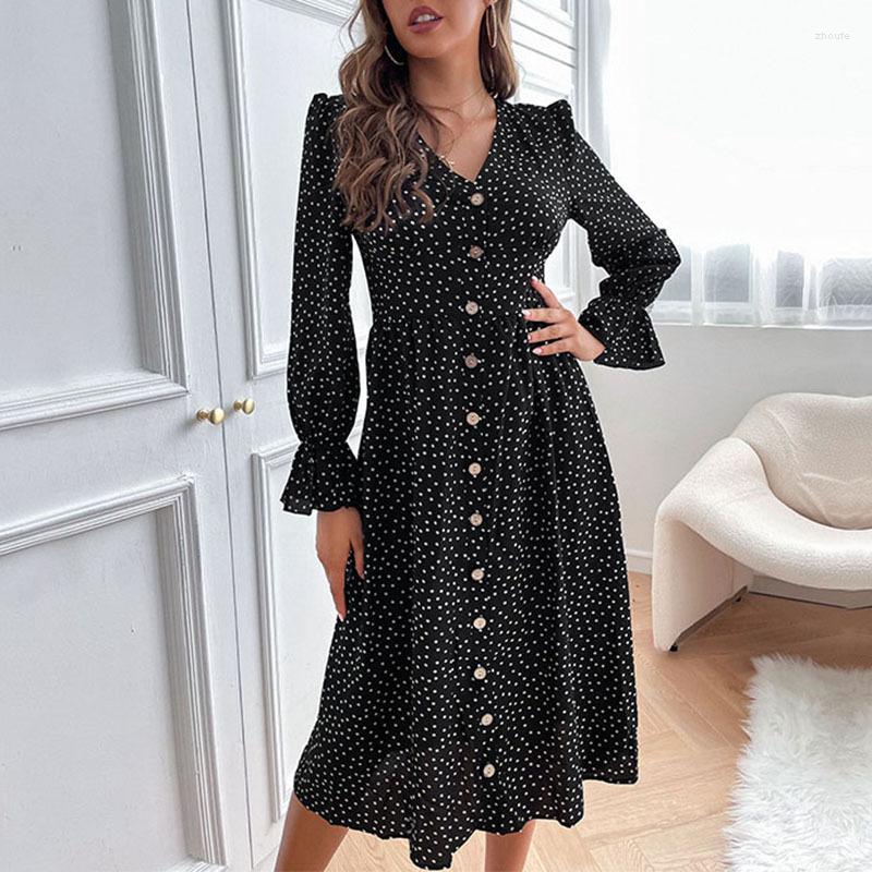 Casual Dresses 2023 Vintage Deep V-Neck Print Mini Dress Women Long Sleeve Elastic High Waist Vestidos Autumn A-Line For, Black
Casual Dresses 2023 Vintage Deep V-Neck Print Mini Dress Women Long Sleeve Elastic High Waist Vestidos Autumn A-Line For, Black