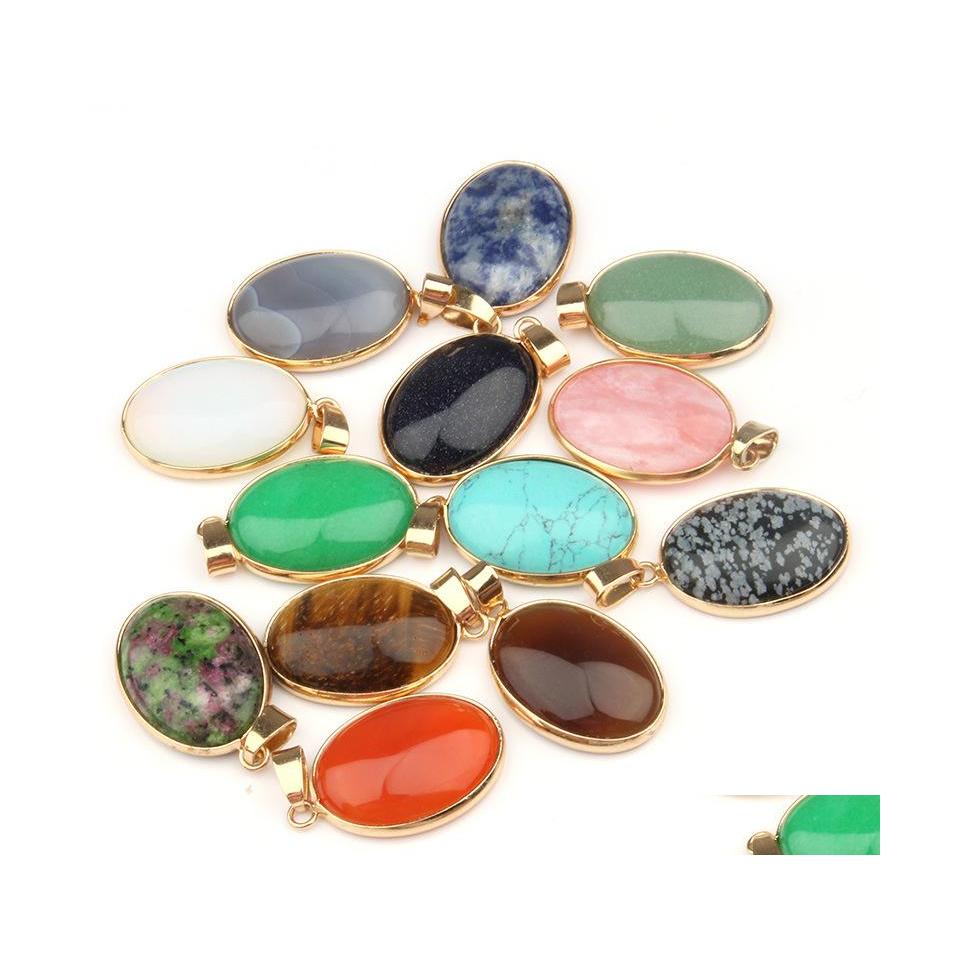 Pendant Necklaces Gold Oval Natural Stone Chakela Seven Chakras Reiki Healing Chakra Rose Quartz Crystal Pendo Charms For Necklace E Dh7Ze
Pendant Necklaces Gold Oval Natural Stone Chakela Seven Chakras Reiki Healing Chakra Rose Quartz Crystal Pendo Charms For Necklace E Dh7Ze