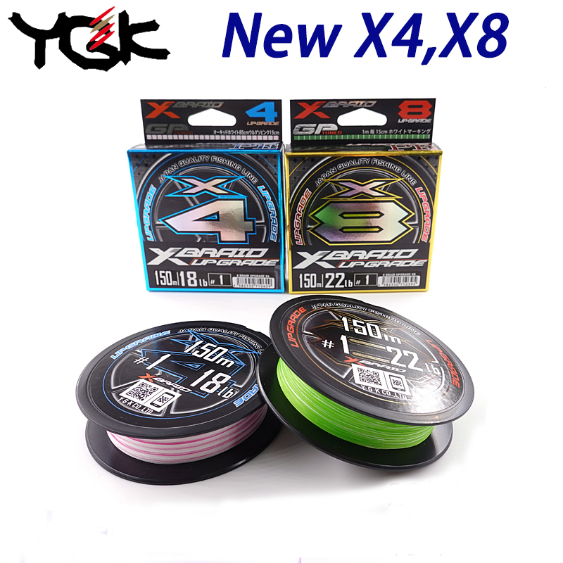 Braid Line Fishing Line Japan original YGK X4 X8 XBraid Upgrade PE Line high stength Multifilament Lure Line Thinner cord 0.25# 0.3# 0.4# 230220