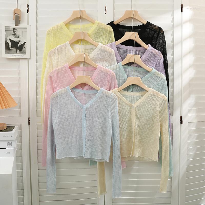 Women's Jackets Korean Thin Ventilation Short Knitting Top 2023 Casual Jacket Coats Sunscreen Clothes Versatile Solid Colortemperament Women
Women's Jackets Korean Thin Ventilation Short Knitting Top 2023 Casual Jacket Coats Sunscreen Clothes Versatile Solid Colortemperament Women