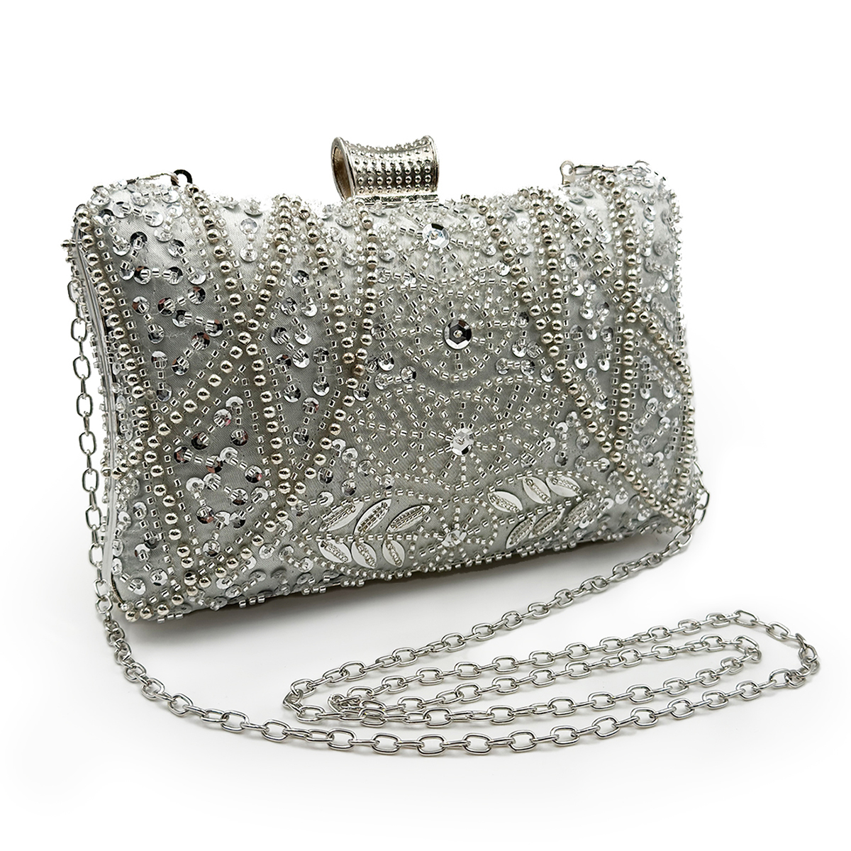 Evening Bags DG PEAFOWL Frame Women Formal Sliver Beaded Purses and Handbags Bridal Sequins Clutch Cocktail Party bag 230220, Silver
Evening Bags DG PEAFOWL Frame Women Formal Sliver Beaded Purses and Handbags Bridal Sequins Clutch Cocktail Party bag 230220, Silver