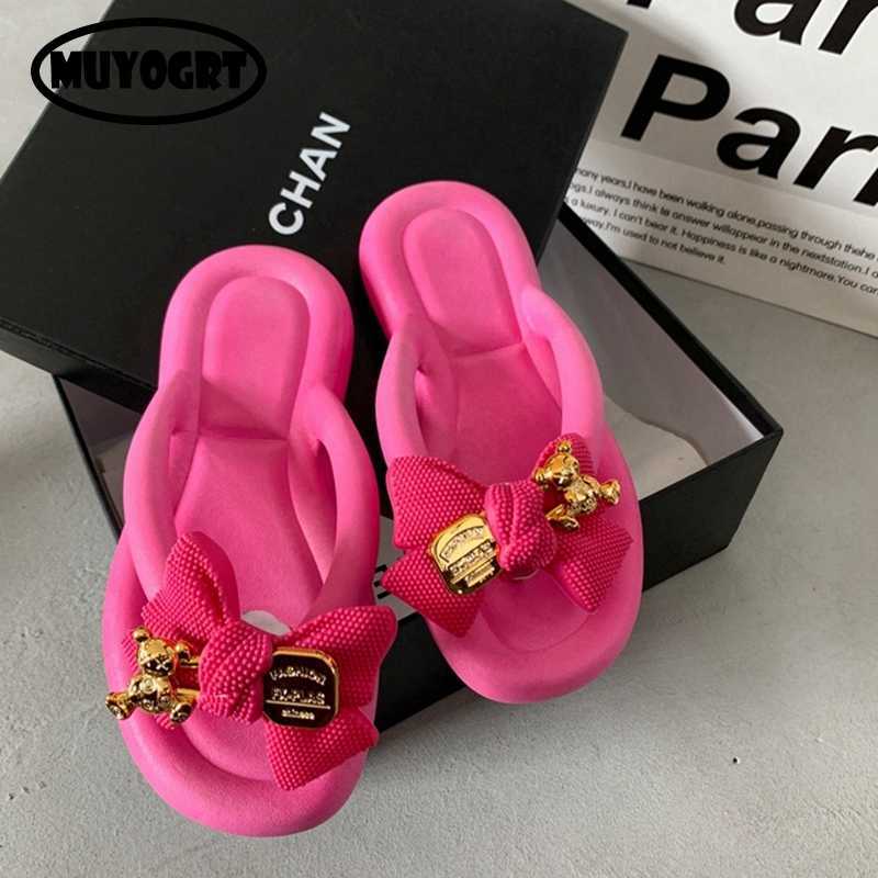 Slippers Fashion Bowknot Women's Slippers 2023 New Summer Indoor and Outdoor Flip Flops Beach Smooth Ladder Home Nonslip EVA Slippers Z0220, Black2
Slippers Fashion Bowknot Women's Slippers 2023 New Summer Indoor and Outdoor Flip Flops Beach Smooth Ladder Home Nonslip EVA Slippers Z0220, Black2