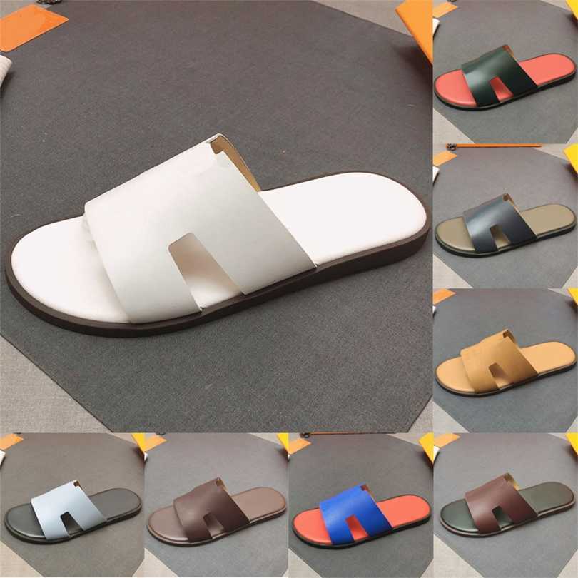 Latest Men Slippers Designer Slipper Lazy Large Beach Sandals Calfskin Slides Summer Flat Scuffs Sandal Size 38-45
Latest Men Slippers Designer Slipper Lazy Large Beach Sandals Calfskin Slides Summer Flat Scuffs Sandal Size 38-45