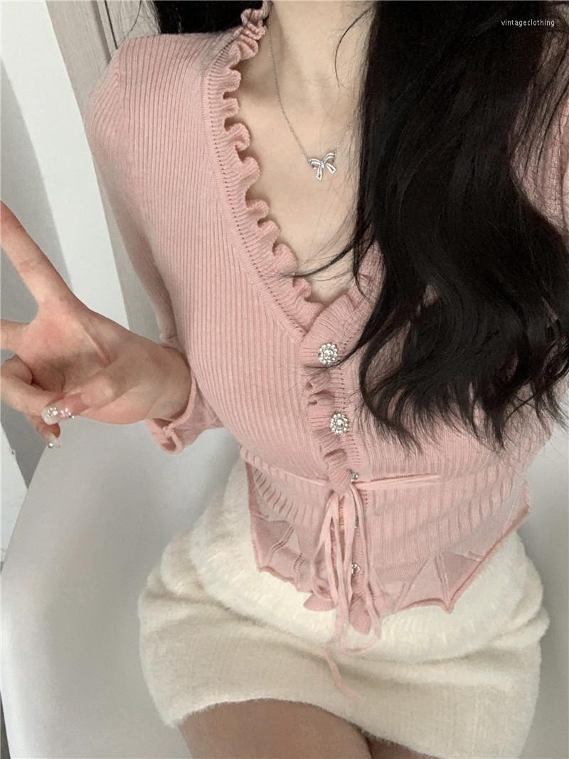 Women's Knits 2023 Winter For Women Korean Style Retro Lace Up Warm Soft Cashmere Sweater Cardigan Slim Knit Jacket Tops, Pink
Women's Knits 2023 Winter For Women Korean Style Retro Lace Up Warm Soft Cashmere Sweater Cardigan Slim Knit Jacket Tops, Pink