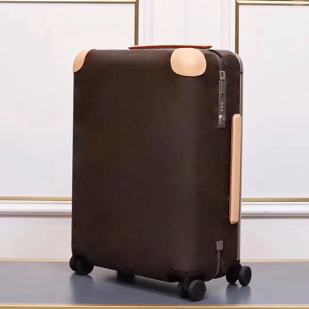 9A top Suitcase luxury designers Luggage Fashion unisex Trunk Bag Flowers Letters Purse Rod Box Spinner Universal Wheel Duffel Bags 50 cm size come with box