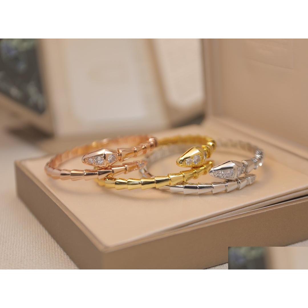 Bangle Snake Bracelets Bangles For Couples And Lovers Special Gift With 18K Gold Plated Diamond Serpentine Love Bracelet Dro Dhq4G
Bangle Snake Bracelets Bangles For Couples And Lovers Special Gift With 18K Gold Plated Diamond Serpentine Love Bracelet Dro Dhq4G