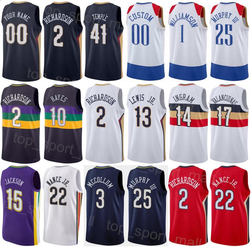 Man Kids Printed Basketball Herbert Jones Jerseys 5 Larry Nance JR 22 Trey Murphy III 25 Josh Richardson 2 Brandon Ingram 14 Jonas Valanciunas 17 Purple WHite Red Navy, Navy blue
Man Kids Printed Basketball Herbert Jones Jerseys 5 Larry Nance JR 22 Trey Murphy III 25 Josh Richardson 2 Brandon Ingram 14 Jonas Valanciunas 17 Purple WHite Red Navy, Navy blue