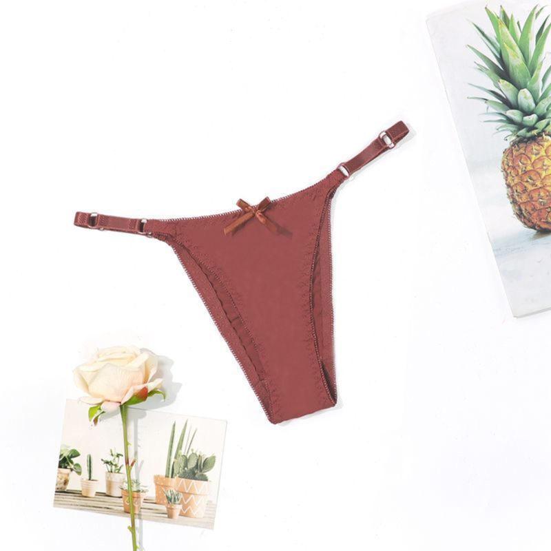 Women's Panties 1/2/3 Pcs Women T-back Thin Strap Low Waist Solid Color Sexy Seamless Thong Underwear Intimates, Brown
Women's Panties 1/2/3 Pcs Women T-back Thin Strap Low Waist Solid Color Sexy Seamless Thong Underwear Intimates, Brown