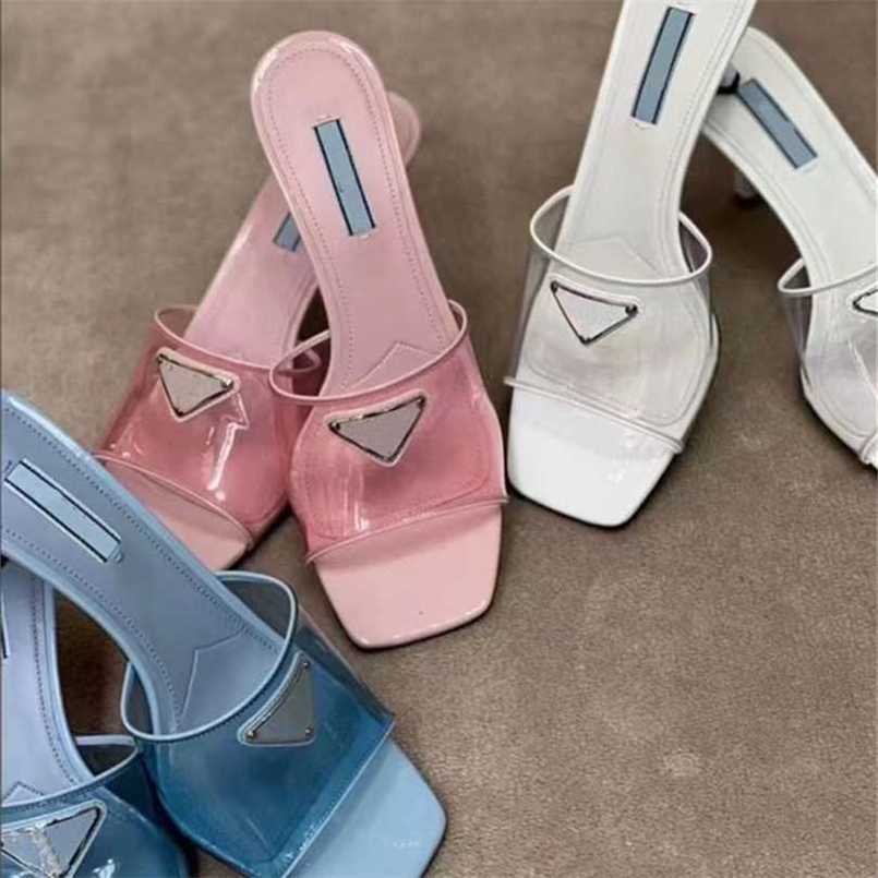 Early spring popular women's slippers heel height 6.5cm imported transparent PVC soft breathable square head sandals full set bag box 35-42K7EA, Pink
Early spring popular women's slippers heel height 6.5cm imported transparent PVC soft breathable square head sandals full set bag box 35-42K7EA, Pink