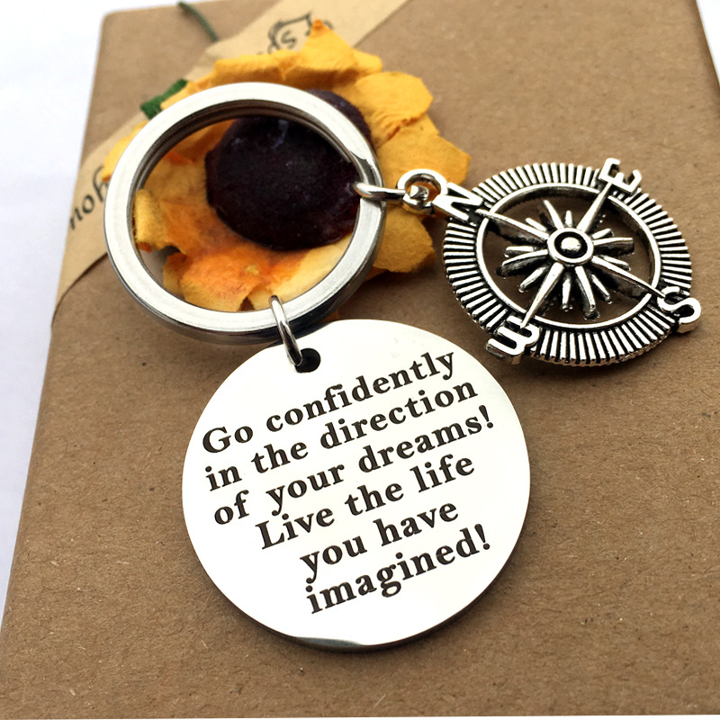 Key Rings Keychain 2023 Year Compass Graduation Gift for Student School College for Women Men Stainless Steel Letter Chain
Key Rings Keychain 2023 Year Compass Graduation Gift for Student School College for Women Men Stainless Steel Letter Chain