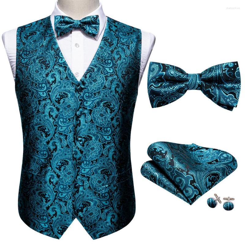 Men's Vests Teal Blue Floral Silk Vest Waistcoat Men Suit Butterfly Handkerchief Cufflinks BowTie Barry.Wang Business Design, Gm-2503
Men's Vests Teal Blue Floral Silk Vest Waistcoat Men Suit Butterfly Handkerchief Cufflinks BowTie Barry.Wang Business Design, Gm-2503