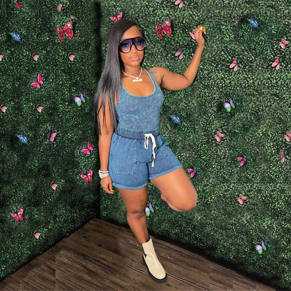 2023 Designer Summer Tracksuits Two Piece Sets Women Dye Tie Sleeveless Vest Tee and Shorts Print Sports suits Casual Sportswear Wholesale items Bulk 