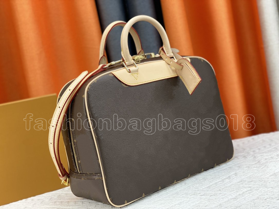 Designer Travel Totes Bag Leather Monograms BOWLING VANITY Shoulder Bag Womens Cross-body Handbag Trendy Luxury Makeup Bag Ladies Weekend Luggage Bags Men M47270, Brown
Designer Travel Totes Bag Leather Monograms BOWLING VANITY Shoulder Bag Womens Cross-body Handbag Trendy Luxury Makeup Bag Ladies Weekend Luggage Bags Men M47270, Brown