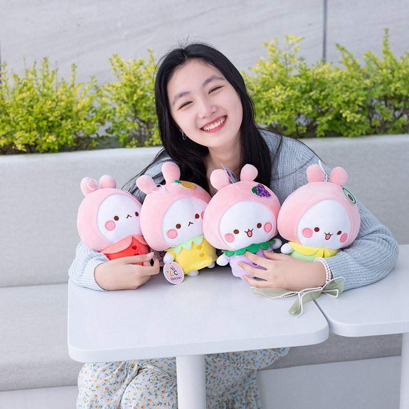 Easter Party Bunny Dolls Cute Fruit Series Rabbit Shaped 23cm Plush Toys Spring Event Baby Birthday Gifts9501278