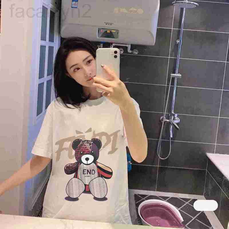 Women's T-Shirt designer F family's new product in spring and summer of 2023 lovers' letter doll bear print round neck short sleeve T-shirt men's women's, Black4
Women's T-Shirt designer F family's new product in spring and summer of 2023 lovers' letter doll bear print round neck short sleeve T-shirt men's women's, Black4