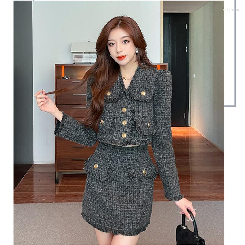 Work Dresses Skirt Suits Women Runway Luxury Designers Elegant Office Ladies Formal Tweed Blazer Jacket Mini 2 Piece Set Winter Outfits, Picture color
Work Dresses Skirt Suits Women Runway Luxury Designers Elegant Office Ladies Formal Tweed Blazer Jacket Mini 2 Piece Set Winter Outfits, Picture color