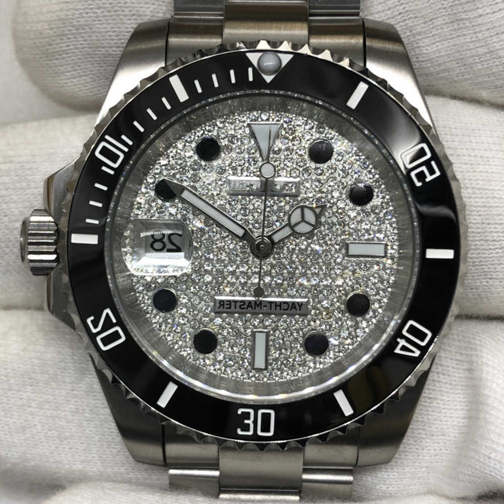 Wristwatches Luxury Custom Bling Iced Out Watches White Gold Plated Moiss anite Diamond Watchess 5A high quality replication Mechanical ATLS, Diving stone black ding water ghost
Wristwatches Luxury Custom Bling Iced Out Watches White Gold Plated Moiss anite Diamond Watchess 5A high quality replication Mechanical ATLS, Diving stone black ding water ghost