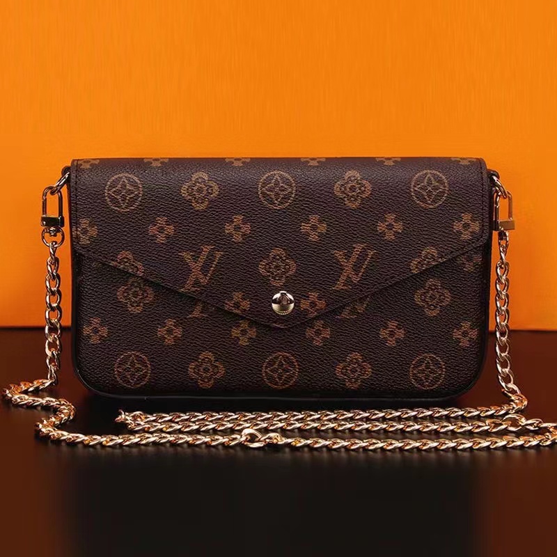Woman top quality handbag shoulder bags pochette felicie triple 3 piece set Luxurys Designers Gold chain Crossbody Mens Womens Wallet Purses tote clutch flap bag, Redmon0gram red
Woman top quality handbag shoulder bags pochette felicie triple 3 piece set Luxurys Designers Gold chain Crossbody Mens Womens Wallet Purses tote clutch flap bag, Redmon0gram red