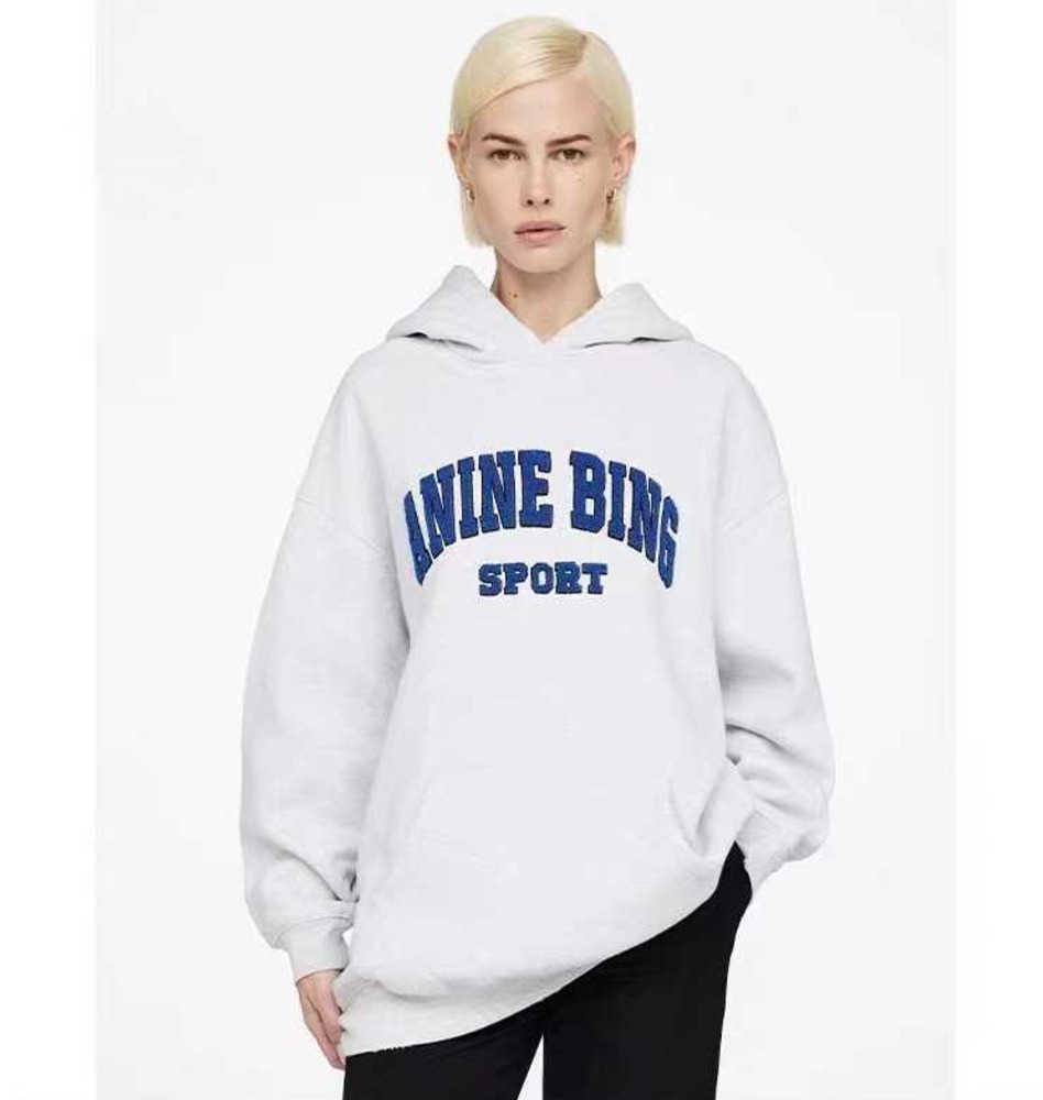 Anine Bing Women Designer Hoodies Embroidered Letters Hooded Pullover Sweatshirt Loose Long Sleeve Fleece Sweater Sportswear6 fghjgfj, Gray
Anine Bing Women Designer Hoodies Embroidered Letters Hooded Pullover Sweatshirt Loose Long Sleeve Fleece Sweater Sportswear6 fghjgfj, Gray