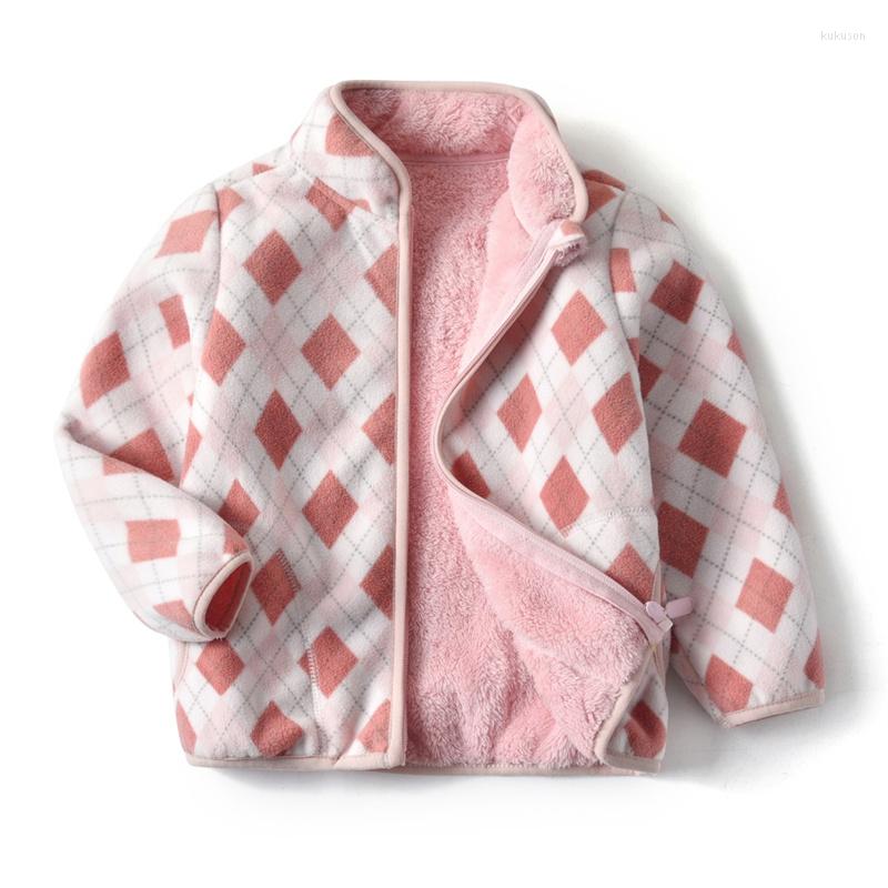 Jackets Spring Autumn Winter Child Kid Clothes Baby Girls Plaid Outwear Polar Fleece Soft Warm, As shown
Jackets Spring Autumn Winter Child Kid Clothes Baby Girls Plaid Outwear Polar Fleece Soft Warm, As shown