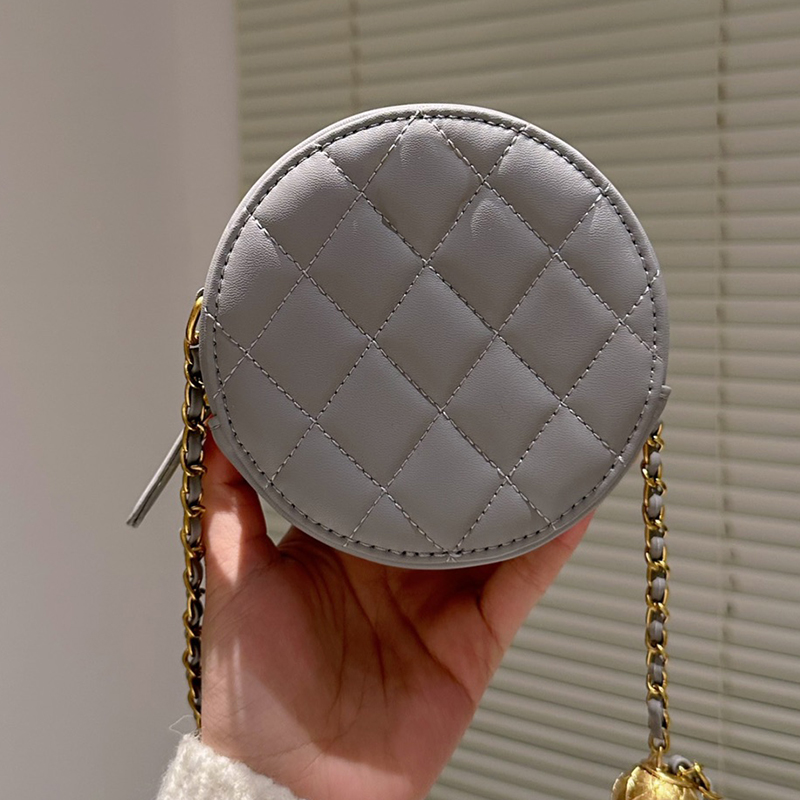 Designer Women Quilted Round Camera Shoulder Bag France Luxury Brand C Quilting Leather Shouler Bags Lady Gold Ball Chain Strap Pouch Evening Crossbody Handbags, Grey
Designer Women Quilted Round Camera Shoulder Bag France Luxury Brand C Quilting Leather Shouler Bags Lady Gold Ball Chain Strap Pouch Evening Crossbody Handbags, Grey