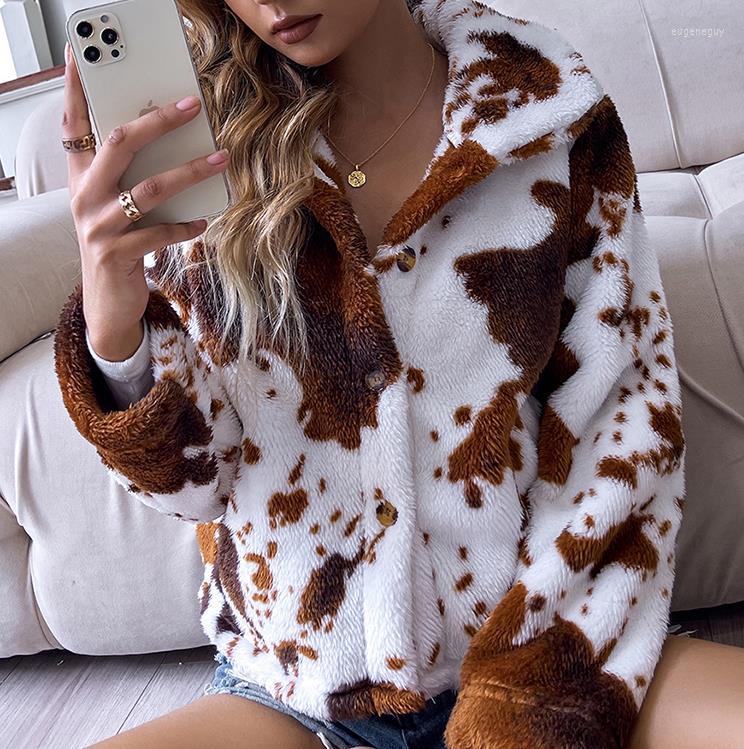 Women' Jackets Fashion Women Autumn Fluffy Jacket Leopard Print Long Sleeve Lapel Outerwear With Pockets Winter Warm Casual Coat Streetwear, As picure
Women' Jackets Fashion Women Autumn Fluffy Jacket Leopard Print Long Sleeve Lapel Outerwear With Pockets Winter Warm Casual Coat Streetwear, As picure