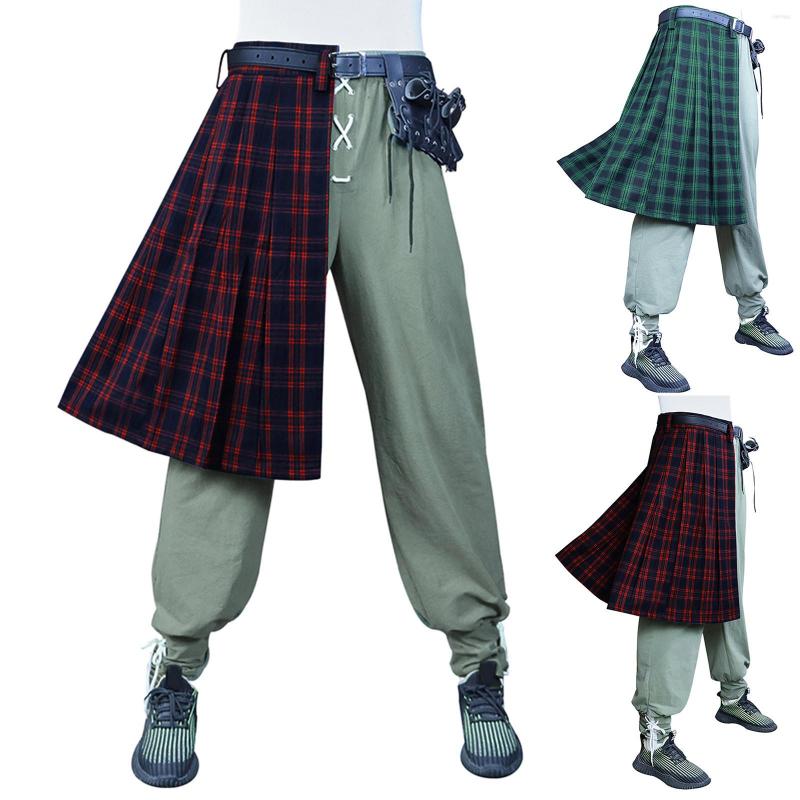 Men's Pants Mens Fashion Casual Scottish Style Plaid Contrast Role Playing Pleated Skirt Sport Streetwear Men Pant, Hot pink
Men's Pants Mens Fashion Casual Scottish Style Plaid Contrast Role Playing Pleated Skirt Sport Streetwear Men Pant, Hot pink