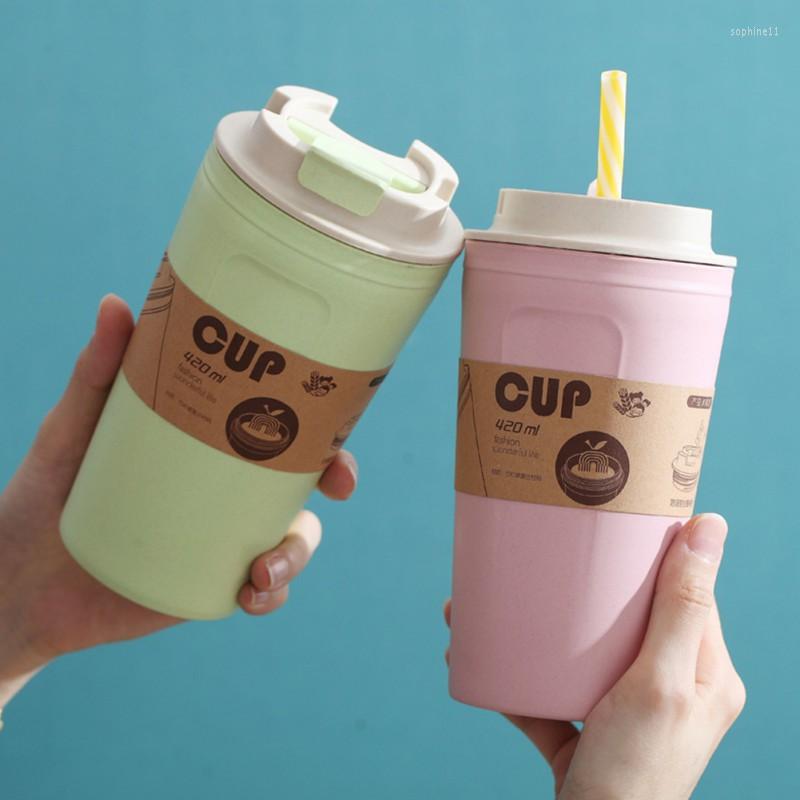 Mugs 420ml Double-wall Insulation Eco-friendly Wheat Fiber Straw Coffee Cup Travel Mug Leakproof Gift Arrivals 2023
Mugs 420ml Double-wall Insulation Eco-friendly Wheat Fiber Straw Coffee Cup Travel Mug Leakproof Gift Arrivals 2023