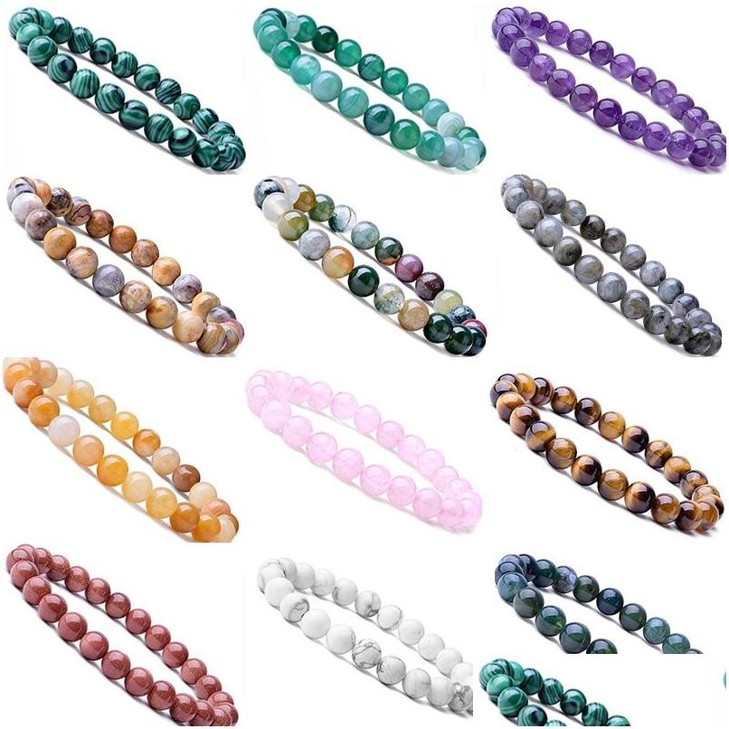 Beaded 8Mm Women Men Designer Strand Bracelets Luxury Natural Stone Healing Crystal Stretch Bracelet Precious Gemstone Round Drop De Dhl0C
Beaded 8Mm Women Men Designer Strand Bracelets Luxury Natural Stone Healing Crystal Stretch Bracelet Precious Gemstone Round Drop De Dhl0C