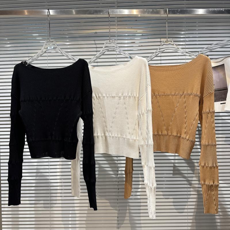 Women's Sweaters PREPOMP 2023 Spring Arrival Long Sleeve Slash Neck Hook Flower Design Stretch Slim Knipped Pullovers Women Sweater GH252, Black
Women's Sweaters PREPOMP 2023 Spring Arrival Long Sleeve Slash Neck Hook Flower Design Stretch Slim Knipped Pullovers Women Sweater GH252, Black
