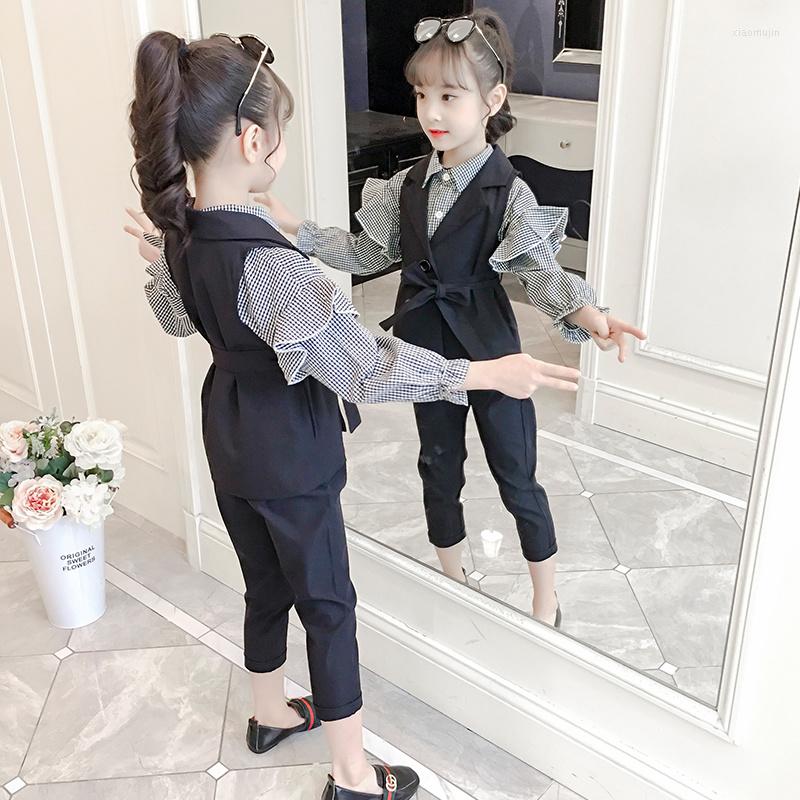 Clothing Sets Girls Three Piece Set Suit Vest Black Pants Plaid Shirt Fashion Teenage Blazer Suits 8 To 12 Years, Picture shown
Clothing Sets Girls Three Piece Set Suit Vest Black Pants Plaid Shirt Fashion Teenage Blazer Suits 8 To 12 Years, Picture shown